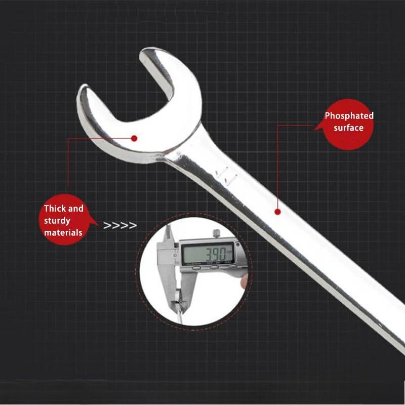 Pro 10Pcs Mini Combination Wrench Set Metric/Imperial Optional - 45# Steel Construction Dual Head Open End Design for Repair