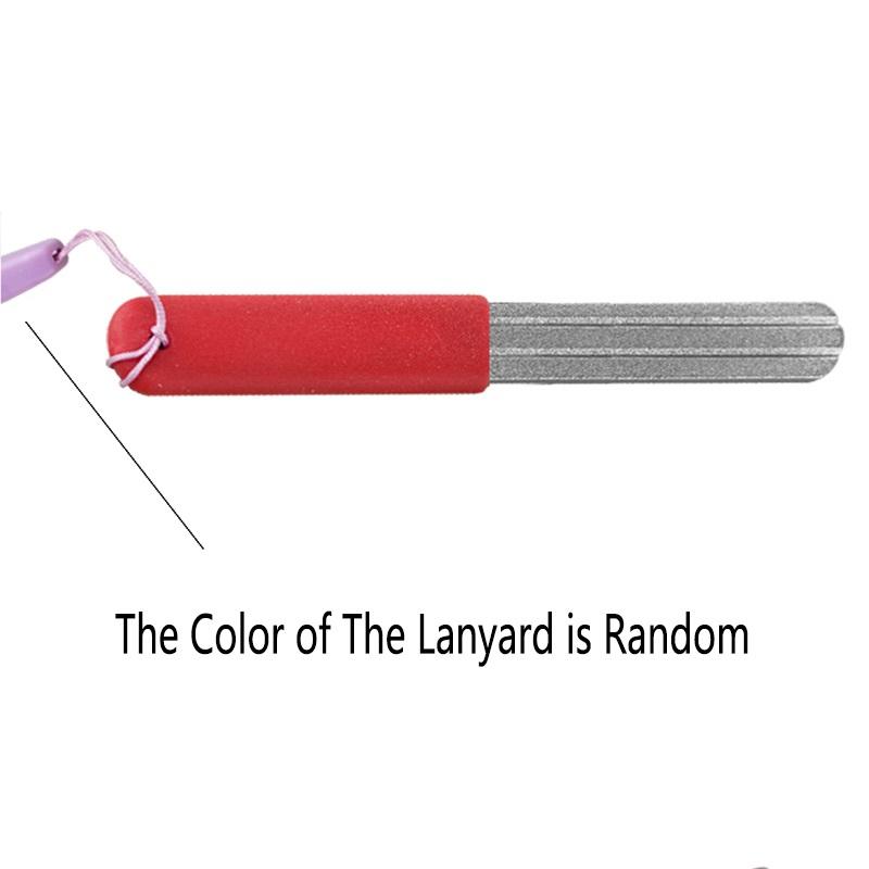 

1 шт. двухсторонний крючок, напильник для рыболовного крючка, точилка для ножей, мини-алмазный инструмент для заточки, рыболовный аксессуар