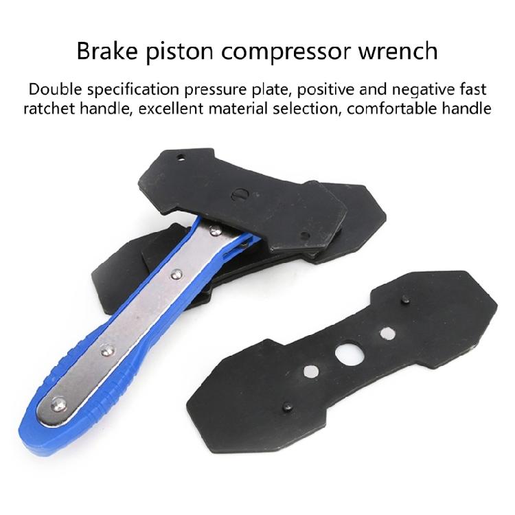 Car Brake Pump Piston Reset Repair Tool Positioning Device with 4 Brake Pad Hook