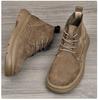 Short Boots Men's 2026 Spring and Autumn New Style Mid Top British Style Low Top Leather Shoes Men's Short Boots