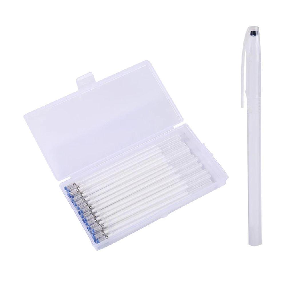 40Pcs Coarse Rod Heat Erasable Marking Pen Fabric Sewing 13cm High Temperature Disappearance Refill Marker Pen