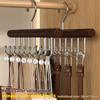 Multi-functional Belt Hanger Clothes Organizer Multifunctional Wooden Underwear Vest Storage Home Dorm Wave Hanger Drying Rack