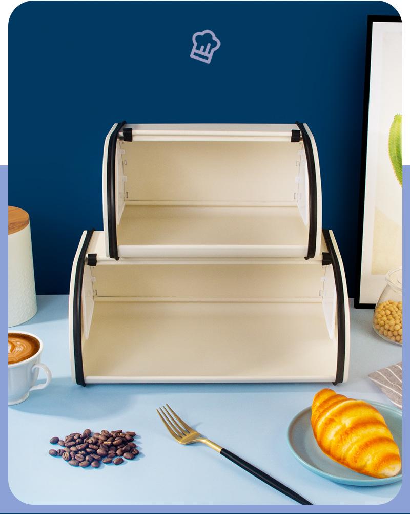 Nordic Retro Bread Box: Stylish Tableware and Baking Storage Rack