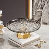 Pedestal Fruit Bowl Decorative Multifunctional Aesthetic Storage Tray Food Dish for Kitchen