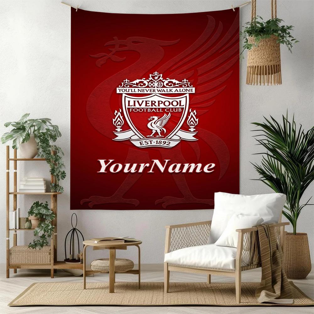 Liverpool Custom Your Name Wall Decor Tapestry Art For Pet Memorial Birthdaywedding Party Backdrop Family Gift