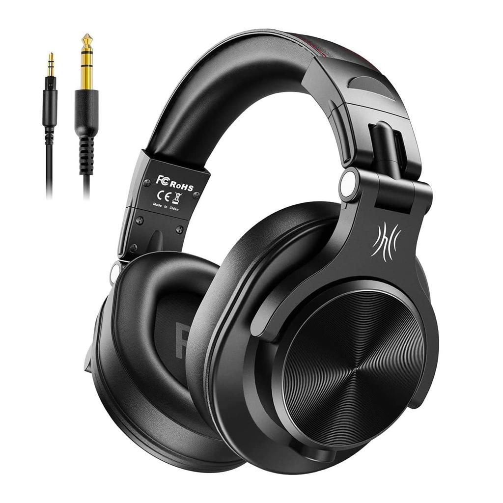 OneOdio A70 Wireless Headphones, 72 Hours Playtime, Bluetooth Headphones, Dual-Use Wired and Wireless, Over-Ear Headphones with Mic, DJ Headphones,