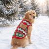 3D Bear Design Christmas Pet Knitted Vest Thickened Warm Dog Vest Jacket  Daily Wear