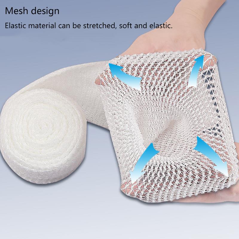 1 Rouleau Filet Élastique Pansement Filet Tubulaire Bandage Filet Tubulaire Gaze Tubulaire Fixation Respirant Rétenteur de Bandage Pour Adultes Cheville