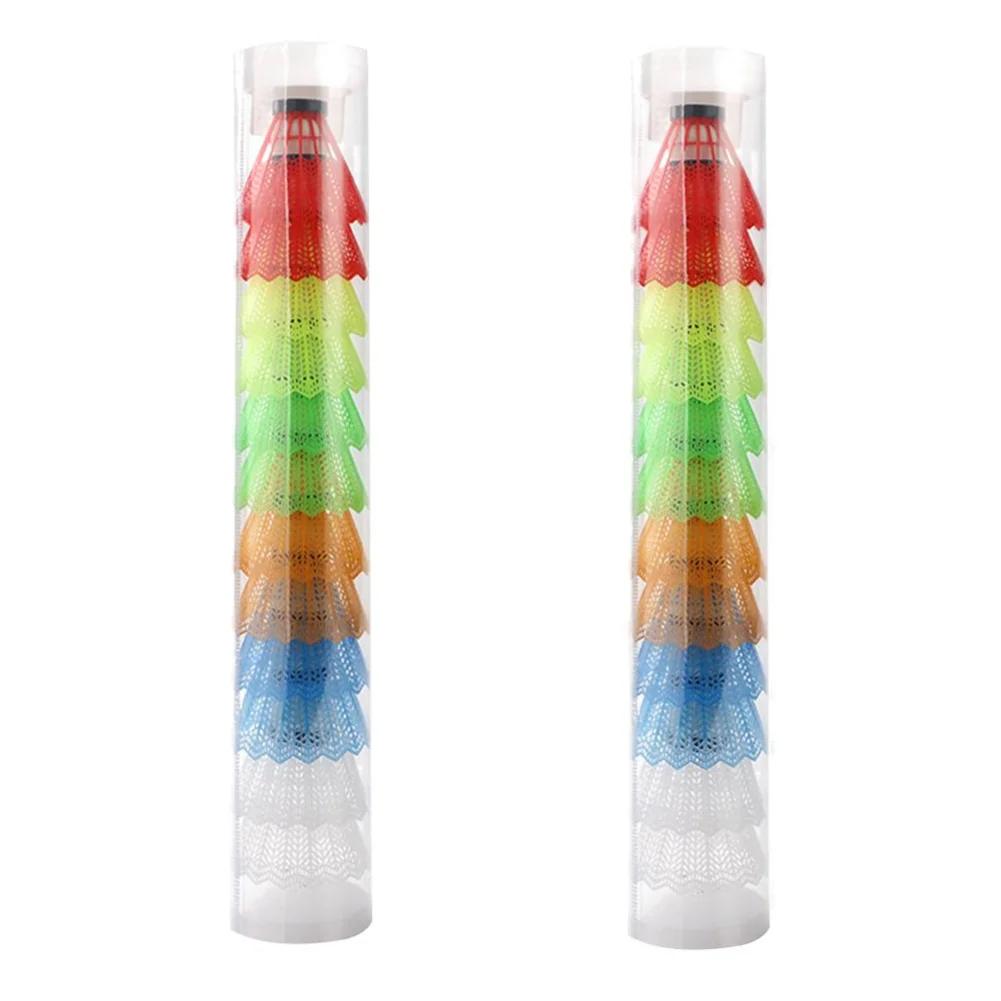 12-36Pcs Plastic Badminton Shuttlecock Lightweight Badminton for Hitting Practice Portable Badminton for Practice Outdoor Balls