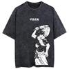 Anime Jujutsu Kaisen Fushiguro Toji Printed T Shirt Men Women Manga Tshirts Washed Cotton Tshirt Harajuku Unisex Tee Streetwear