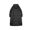 ELLE French Style 90 White Duck Down Basic High Fill Warm Casual Loose Versatile Long Sleeve Hooded Puffer Coat Long Down Jacket EY52128