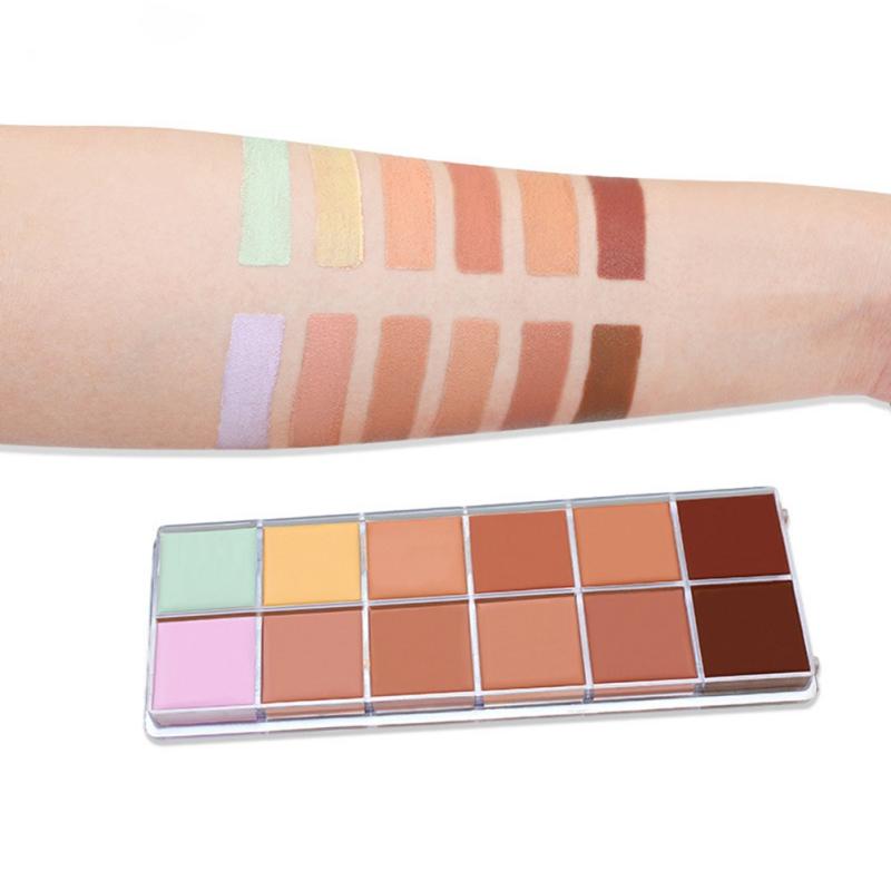 12 Colors Face Concealer Camouflage Cream Contour Palette Makeup Concealer Conceals Dark Circles