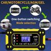 12V 6A Smart Pulse Lead-Acid Battery Charger for Car and Motorcycle