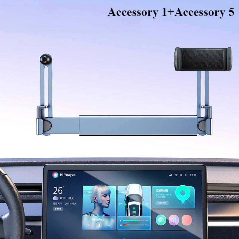 Oatsbasf Dual-position Car Screen Phone Holder Stand Aluminum Adjustable for Tesla Model 3 Highland Y Universal Car Accessories