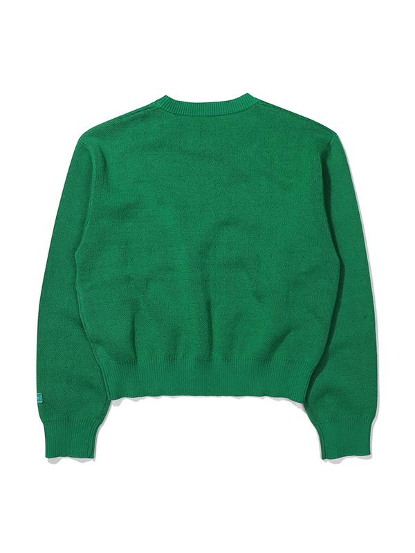 BBC EARTH Slogan Animal Sweater_Dark Green