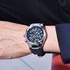 BENYAR5206 Men's Watch: Stylish Leather Strap Quartz Chronograph, 30M Waterproof, Luminous Display