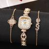 Women's Quartz Bracelet Watch Set Fashion Small Dial Watch Accessories Viral Trends Diamond-encrusted Women's Watches Women's Watches