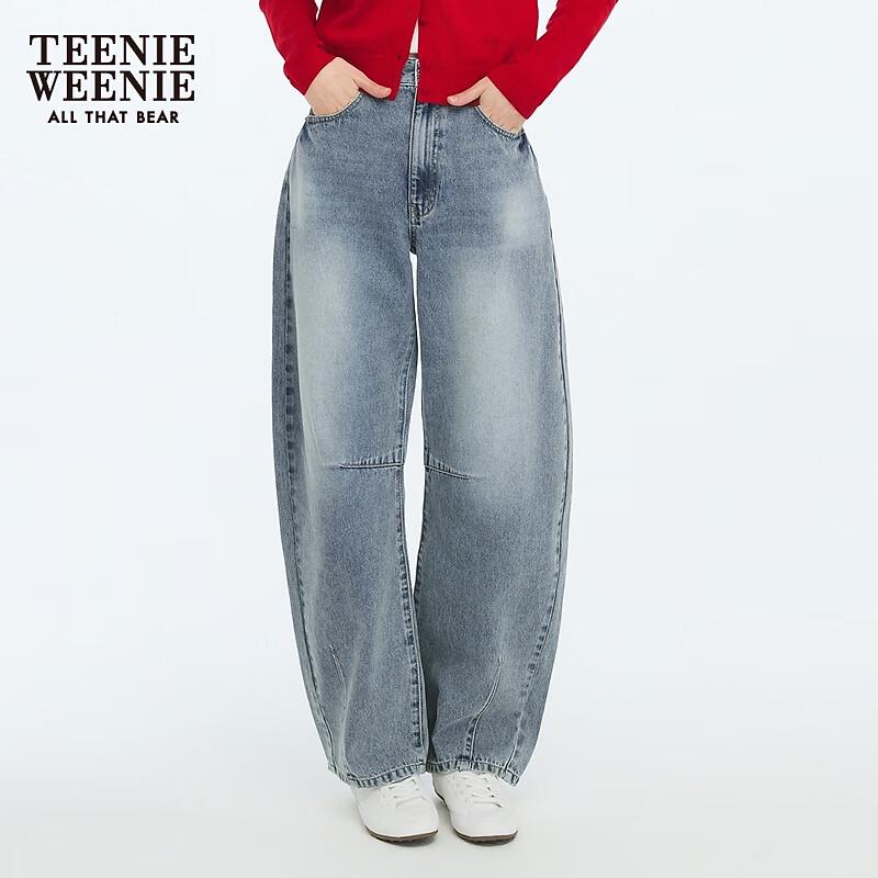 Teenie Weenie Women's Cartoon Bear Denim Pants