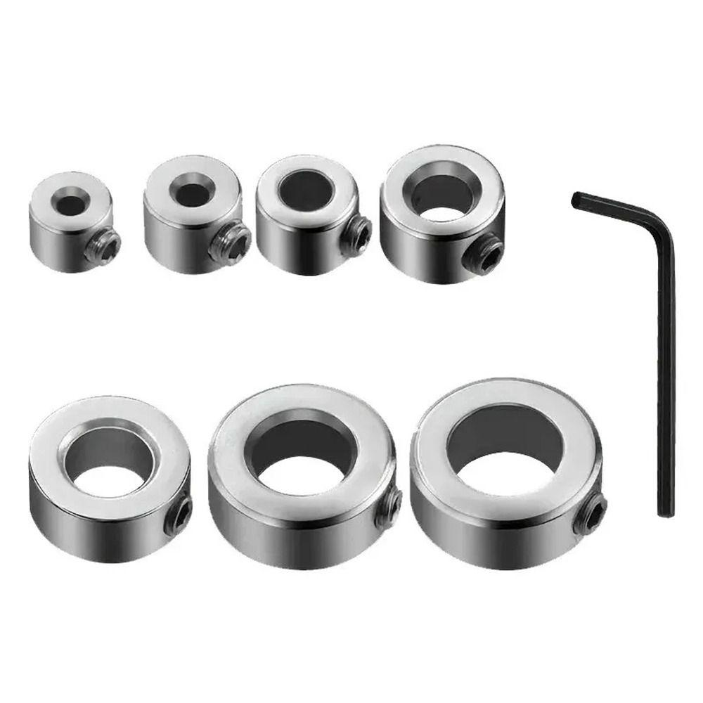 8Pcs/Set Tile Bit Clamp Drill Bit Stop Ring Block Ring Lock Collar Durable Drillbit Limit Ring