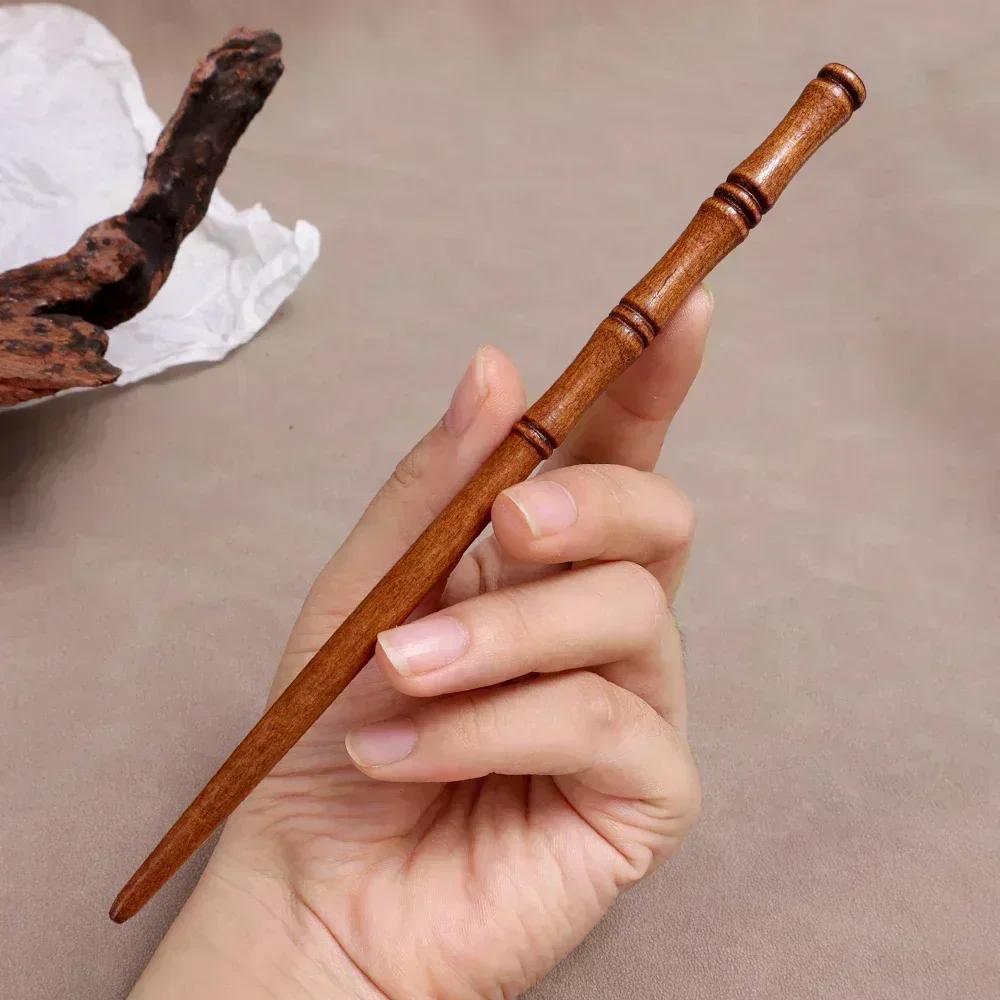 Bamboo Knot Wood Women Girl Chinese Style Tradition Classical Culture Stick Pan Hair Pin Clip Fork Hairpin Wooden Headwear Retro