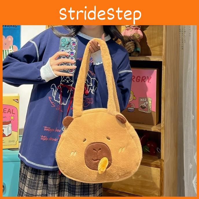 Capybara Carrot With Snout Plush Crossbody Shoulder Bag Animal Bag Cartoon