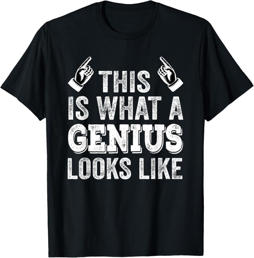 Так выглядит гений Забавная саркастическая футболка Унисекс футболка S