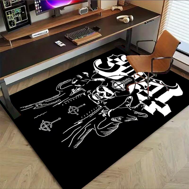 1pc Ghost Band Carpet, Office Rug Outdoor Mat Home Decor Area Carpet Festival