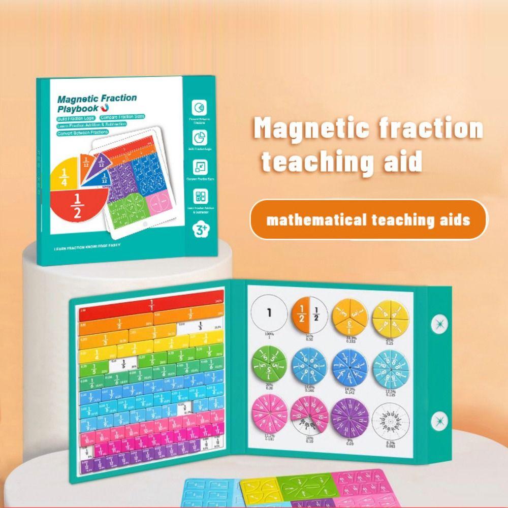Magnetic Magnetic Fraction Playbook Fraction Teaching Tool  For Elementary Education