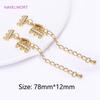 18K Gold Plated 3 Row Clasps with Lobster Extend Chain For Bracelet Necklace Making Findings,DIY Accessories Wholesale