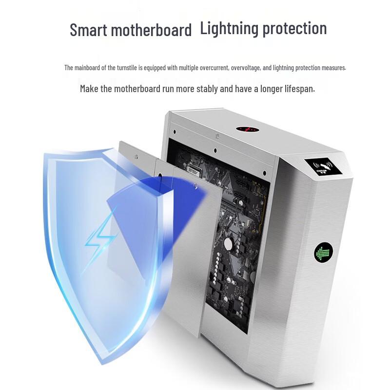 GEPAD STYZ-1030 Flap Barrier Pedestrian Access Gate CN plug (adapter included)
