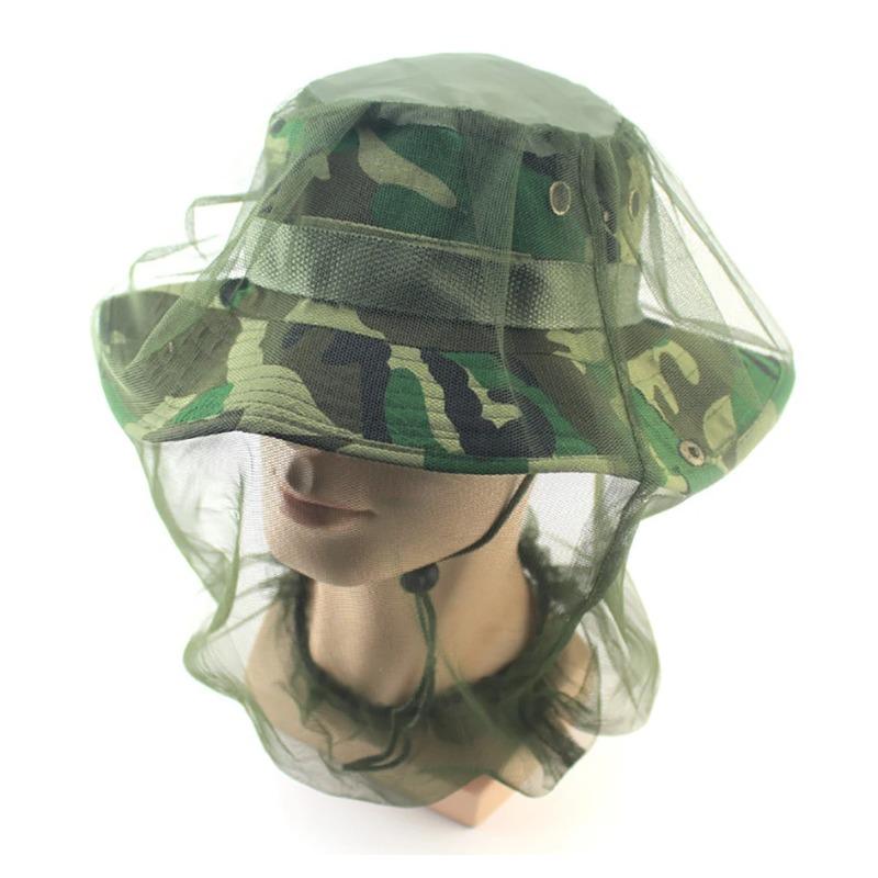 Summer Fishing Cap Insect-Proof Mosquito Cap Mesh Top Net Face Protector Sunshade Outdoor Use Hunting Camping Hat Neck Head Cover