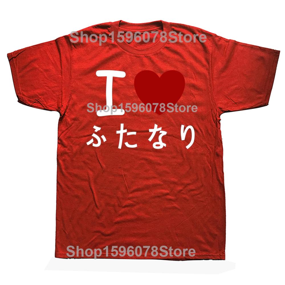 Funny I Love Femboy Japanese Graphic T Shirt Men Women Pure Cotton Humor Streetwear Tee Shirt Short Sleeve Unisex Loose Clothing