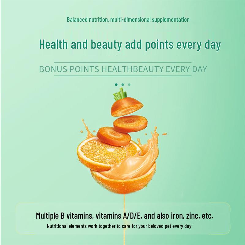 Pet Multivitamin Tablets - 180 Count for Dog Coat & Cat Health