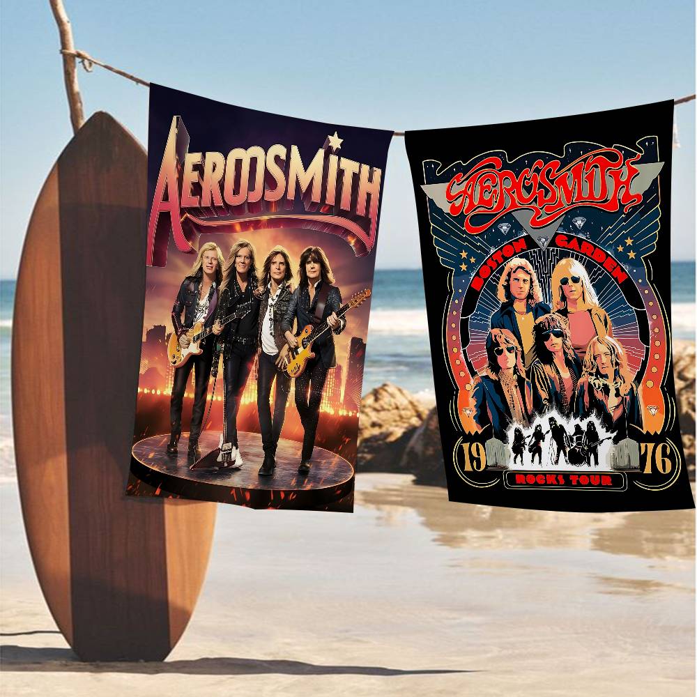Ka Chen Muda White Popular Rock Band A-Aerosmiths Microfiber Beach Towel Absorbent Quick Dry Soft Yoga Swimming Resort Mountain Climbing Towel