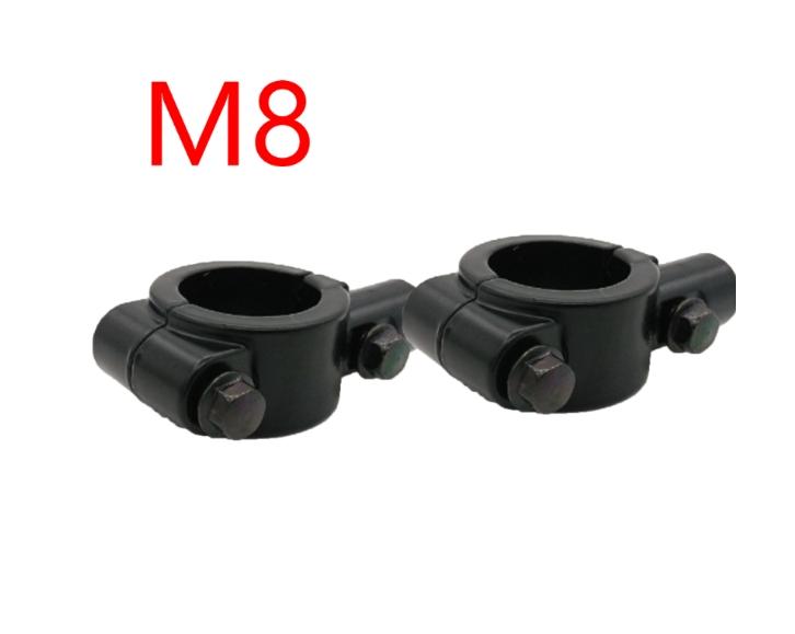 22mm Handlebar Motorcycle Motorbike Mirror Mount Clamp Rear View Mirror Holder Adapter Clamp Base 10mm 8mm Thread For KTM Yamaha