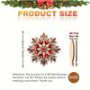 24pcs Christmas Tree Red Snowflake Wooden Hanging Decorations Creative Holiday Atmosphere Decorations Christmas Tree Ornaments