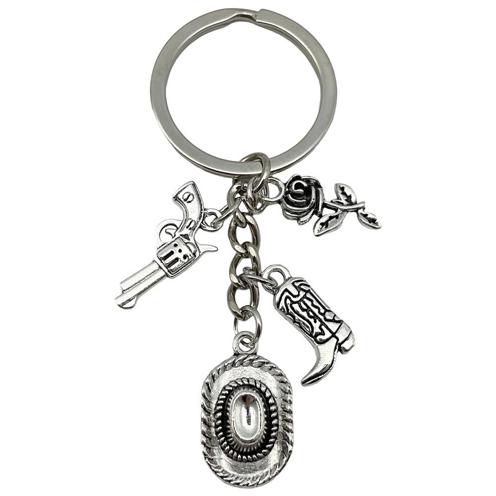 Retro Alloy Denim Boots Keychains & Charms: Unique Women's Accessories
