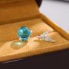 Blue Crystal Mermaid Fishtail Earrings