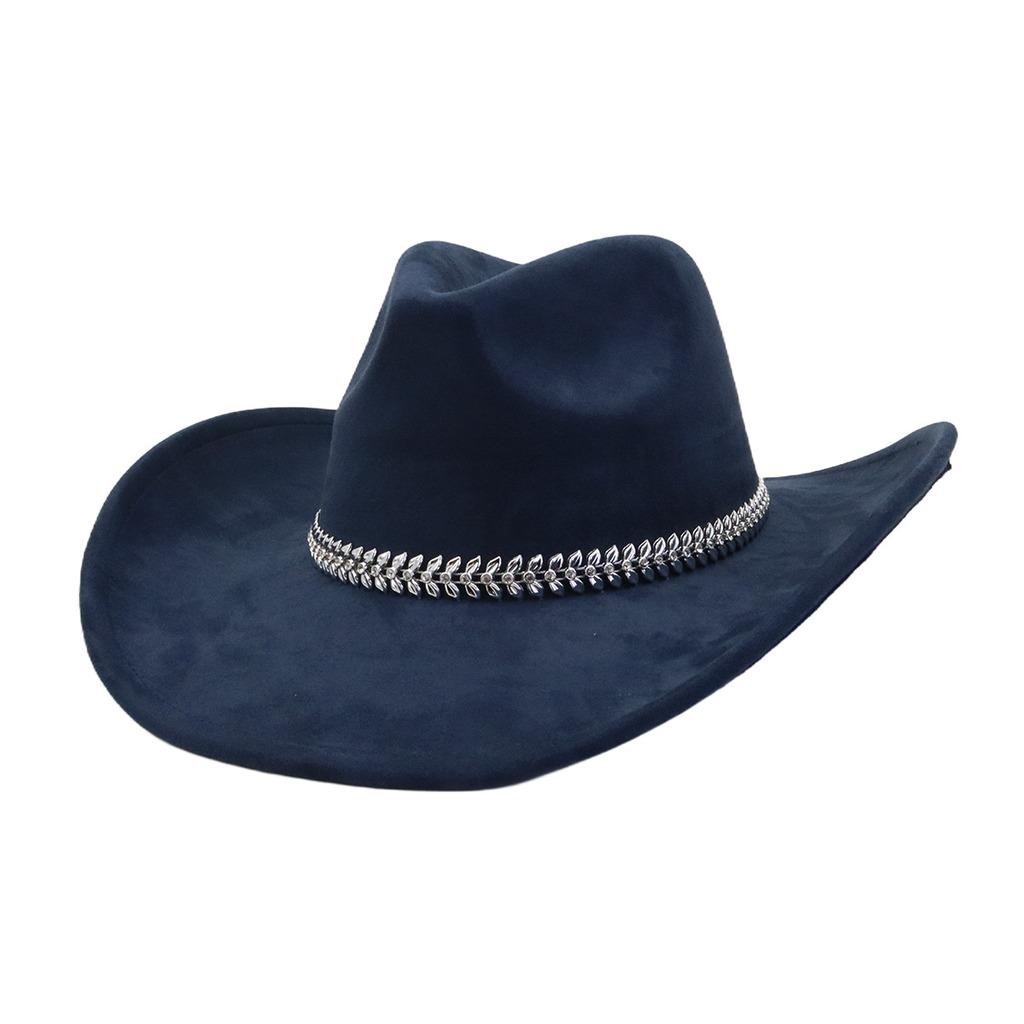 Vegan Suede Hat fishbone shape 9.5cm Wide Brim Fedora Hat Men's and Women's Autumn and Winter Felt Jazz Hat Classic Church Hat