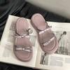 Butterfly-knot Platform Heel Women Slippers Concise Dress Street Style Slides Summer Ladies Outdoor Sandalias