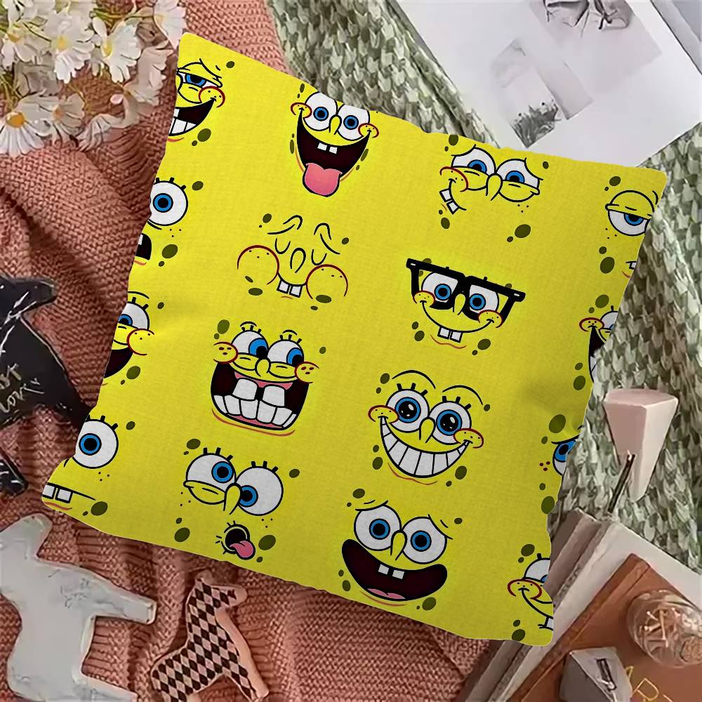 S-SpongeBob S-Pantaloni Quadrati Federa Cuscino Design Copricuscino Decorazione Decorazione Festiva