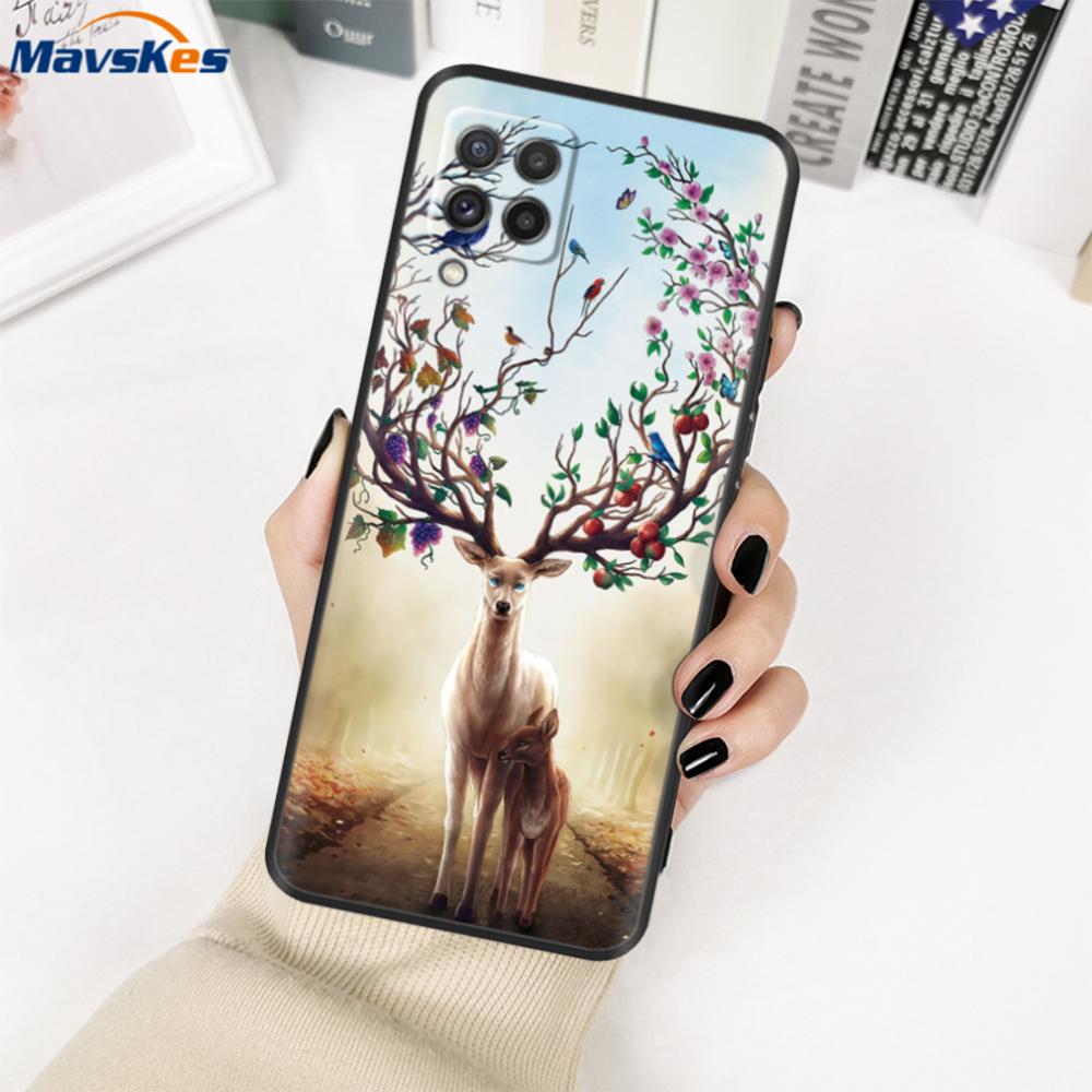 For Samsung Galaxy M22 Case SM-M225FV Black Bumper Soft TPU Cover For Samsung M32 4G M325FV Case Silicone M 22 M 32 Fundas Cute