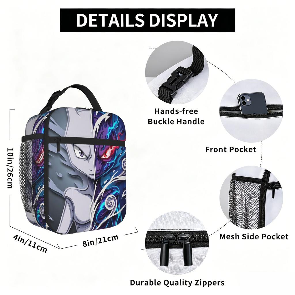 Pokemon Insulated Lunch Bag Insulation Bento Pack Rice Bag Bolsa Student Bento Lunch Handbag Insulation