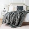 High End Imitation Fox Blanket Minimalist Ins Style Faux Leather Blanket PV Velvet Blanket Bed End Blanket