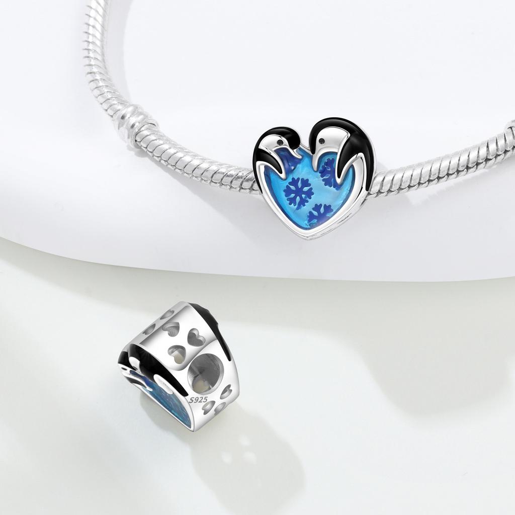 Copper Blue Dolphin Jellyfish Polar Bear Charms Beads Fit Original Bracelet Necklace Fine Jewelry Women Diy Gifts