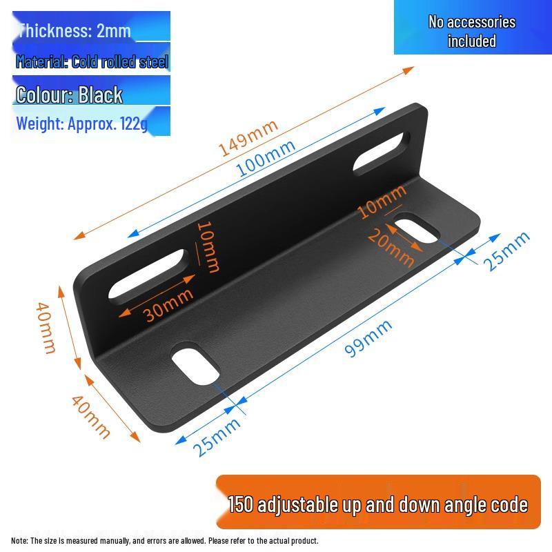 Thickened Large Triangle Soft Bed Corner Bracket - Right Angle Fixed Iron Frame Support