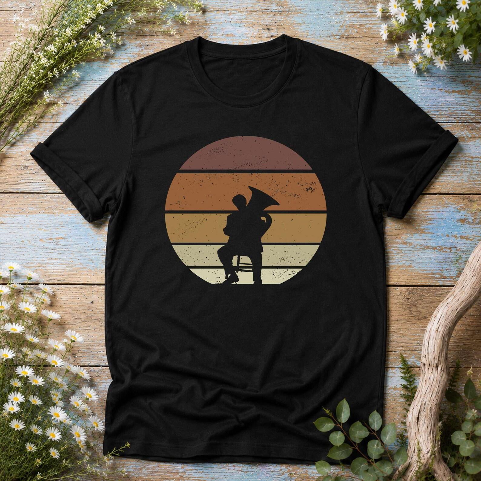 Tuba Funny Brass Instrument T-Shirt for Tubist - Premium Shirt 2XL