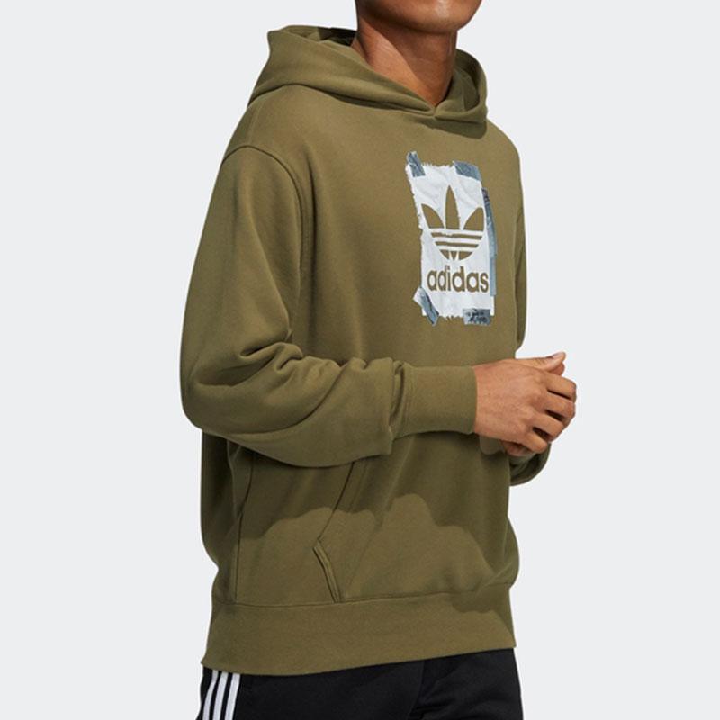 adidas Originals Men's Logo Hoodie Green HL4102