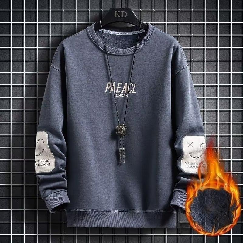 Men'S Long-Sleeved T-Shirt Spring And Autumn Tide Brand Trend Loose Hong Kong Style Sweater Men'S Bottoming Shirt Wear-Resistant Clothes