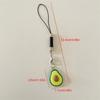 Fashion Phone Charm Avocado Bag Pendant Elegant Fruit Keychain Backpack Keyring Accessory for Personalized Decoration
